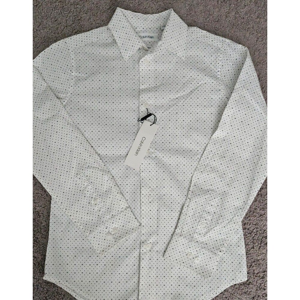 NWT Calvin Klein Boys Slim-Fit Stretch Polo